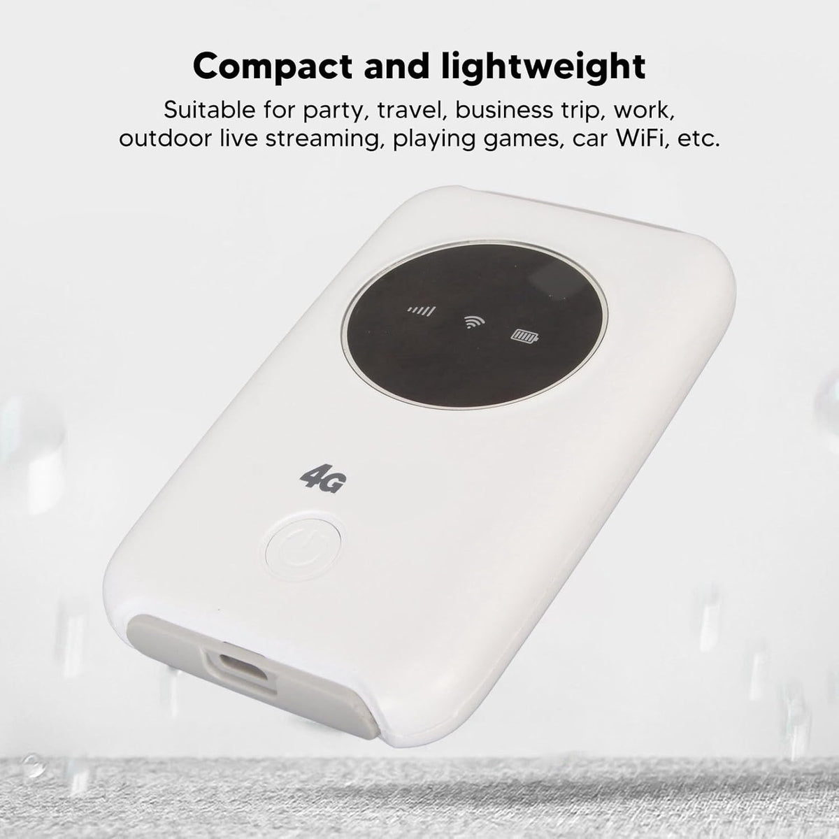Yoidesu 4G 5G 300Mbps 10 3200MAh Mobile Router, LTE Hotspot Modem up to Devices, SIM Slot, Battery, Portable Device