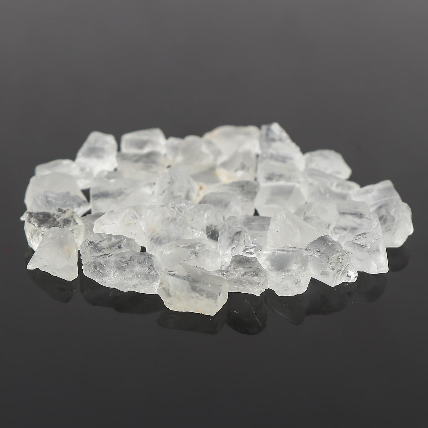 CRYSTALINES 100cts, Wholesale Natural Raw Petalite Gemstone, UV Reactive Rough Stone, Bulk Loose Supplies-DIY Craft-Jewelry Making, Minerals Healing Crystals, Birthstone, Gem Collection, 45-50pcs