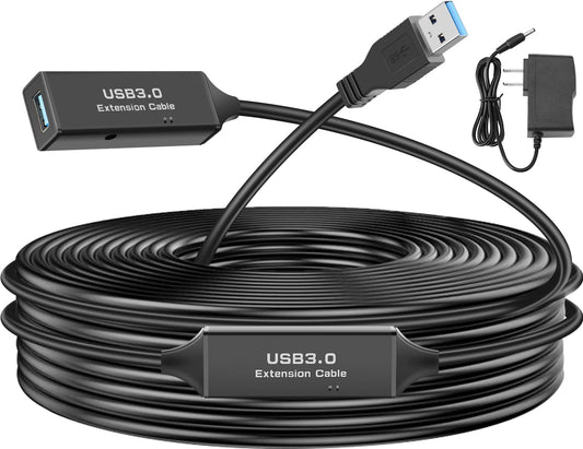 SAISN 3.0 3.0 PS4, 32.8 USB Active Cable, USB Type A-Male to A-Female Extension Cord Heavy Duty USB Active Repeater