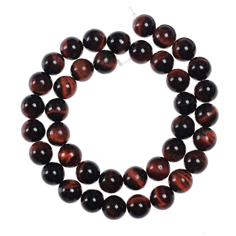 Natural Stone Beads 4mm Red Tiger Eye Gemstone Round Loose Beads Crystal Energy Stone Healing Power for Jewelry Making DIY,1 Strand 15"