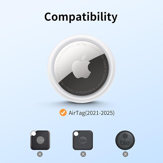 UNBREAKcable 360° Protective Holder for AirTag, [4-Pack] AirTags Keyring [Full Cover] [Scratch-Resistant] [Pefect Fit] [304 Stainless Steel] Keychain for AirTag TPU Case for Key, Luggage, Pet Collar