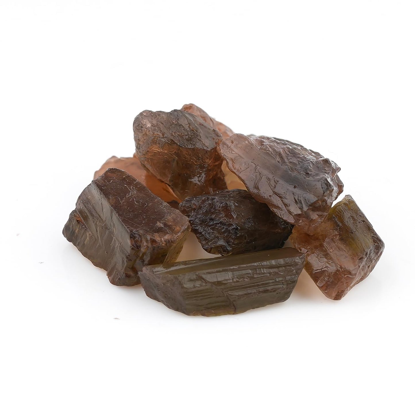 ColouredRocks (50 carats.) ANDALUSITE Raw Crystals, Raw Stones, Rough Gemstones, Jewelry Making Supply, Cabbing, Polishing, Cutting, DIY, Crafts (8-10 pcs.) (10-15 mm size)