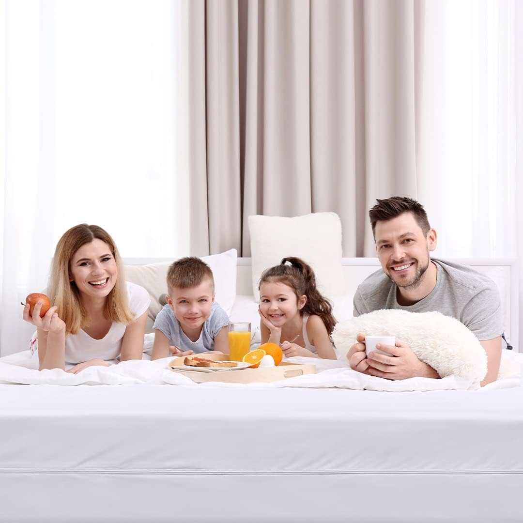 Utopia Bedding King Size Mattress Protector - Waterproof 4-Pack, Soft Terry Cover with 17" Deep Pockets
