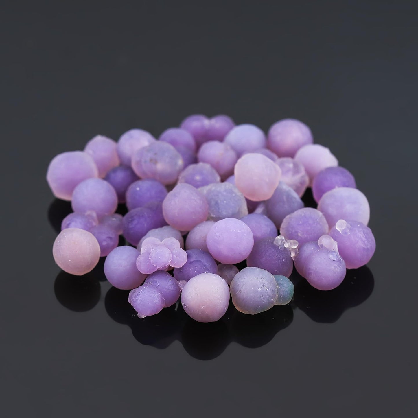 CRYSTALINES 50CT, Wholesale Natural Purple Cluster Grape Agate Gemstone, Untreated Rough Stones, Bulk Loose Supplies Jewelry Making, Minerals Healing Crystals, Gem Collection, 38-40pcs