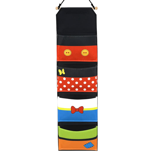 RUNROLE 4 Pocket Canvas Fish Extender - 10 Inch Width, Portable, Easily Customize, Hanging Storage Organizer, 2026&2027 FE for Gift Exchanges and Pixie Dust, Cruise Essentials