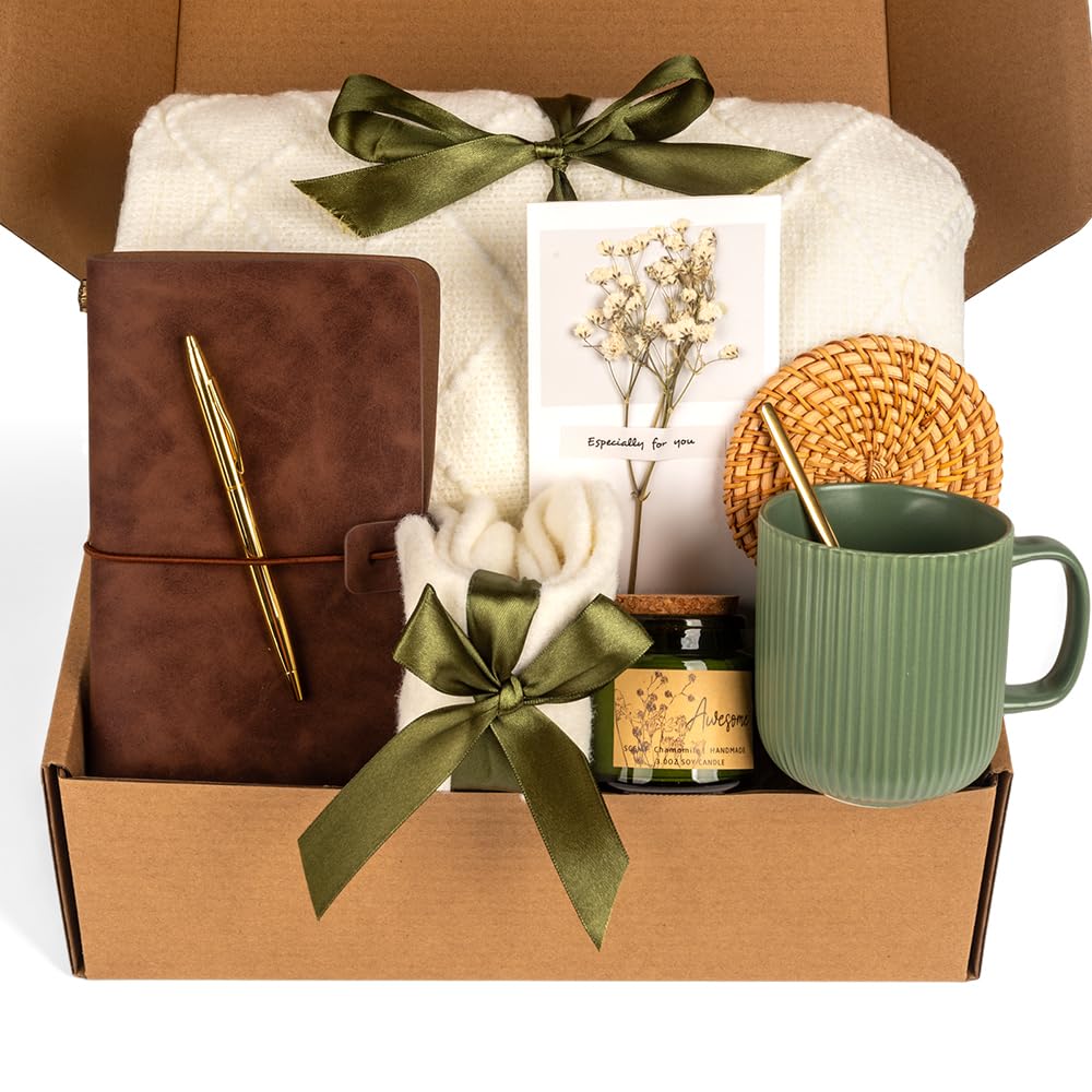 Anforsun Birthday Gifts for Women Self Care Gifts Get Well Soon Gifts, Care Package Gifts Basket for Women Mom Her Best Friends Sister Wife Girlfriend, Coworker