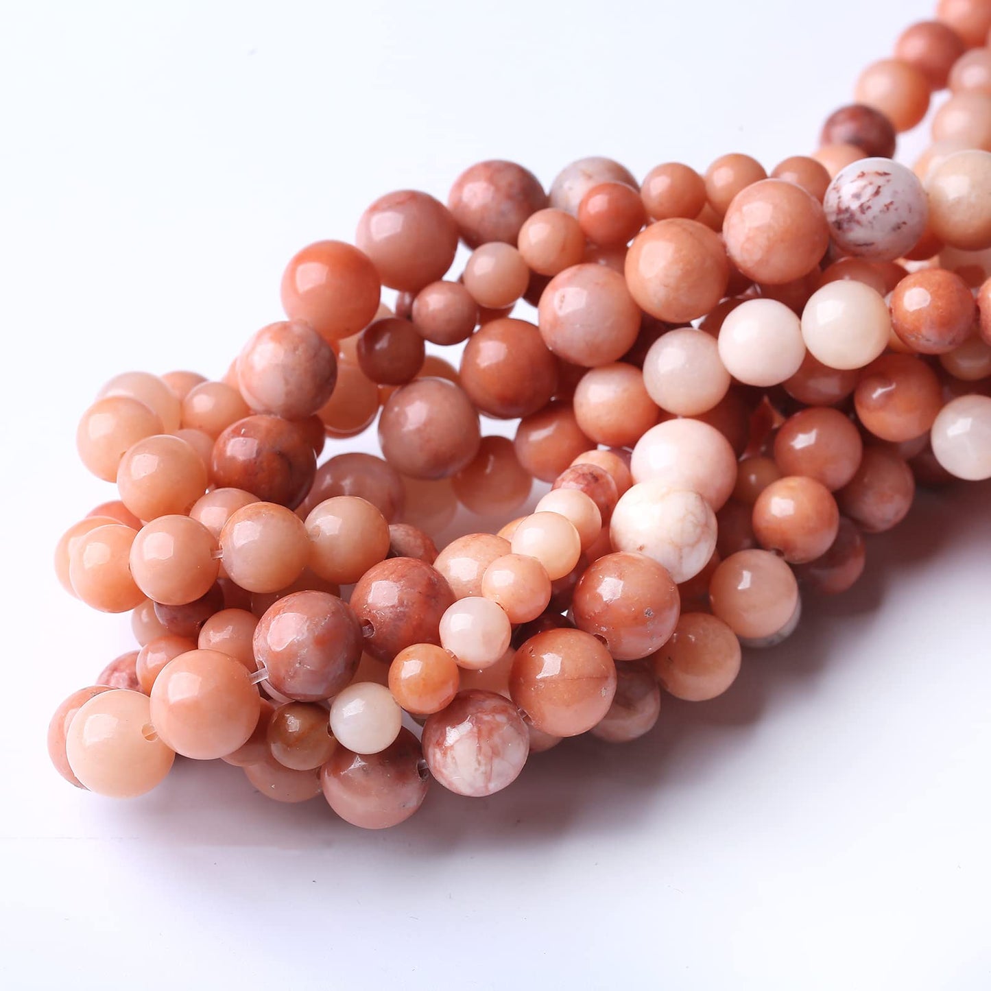 32PCS 12MM Natural Pink Aventurine Stone Beads Energy Healing Beads for DIY Jewelry Bracelet Necklace Making for Jewelry Making15Inch