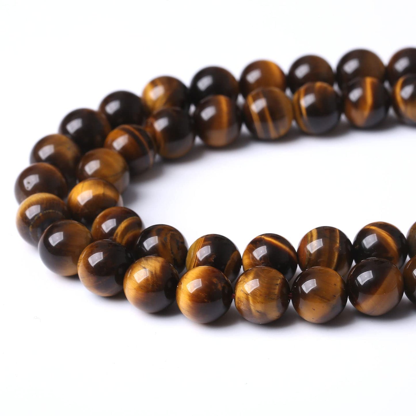 60PCS 6MM AAA Yellow Tiger Eye Stone Beads Natural Gemstone Bead Crystal Healing Energy Jewelry Making DIY 15 inches