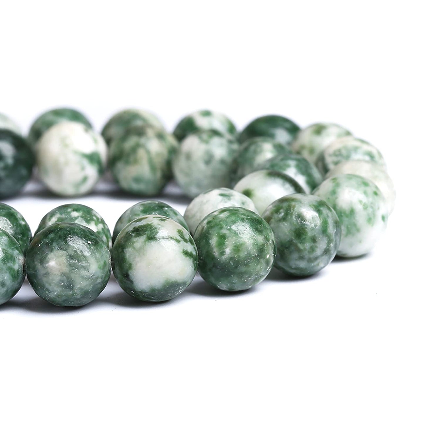 6MM 60PCS Natural Stone Verdant Jasper Loose Beads for Jewelry Making DIY Bracelet