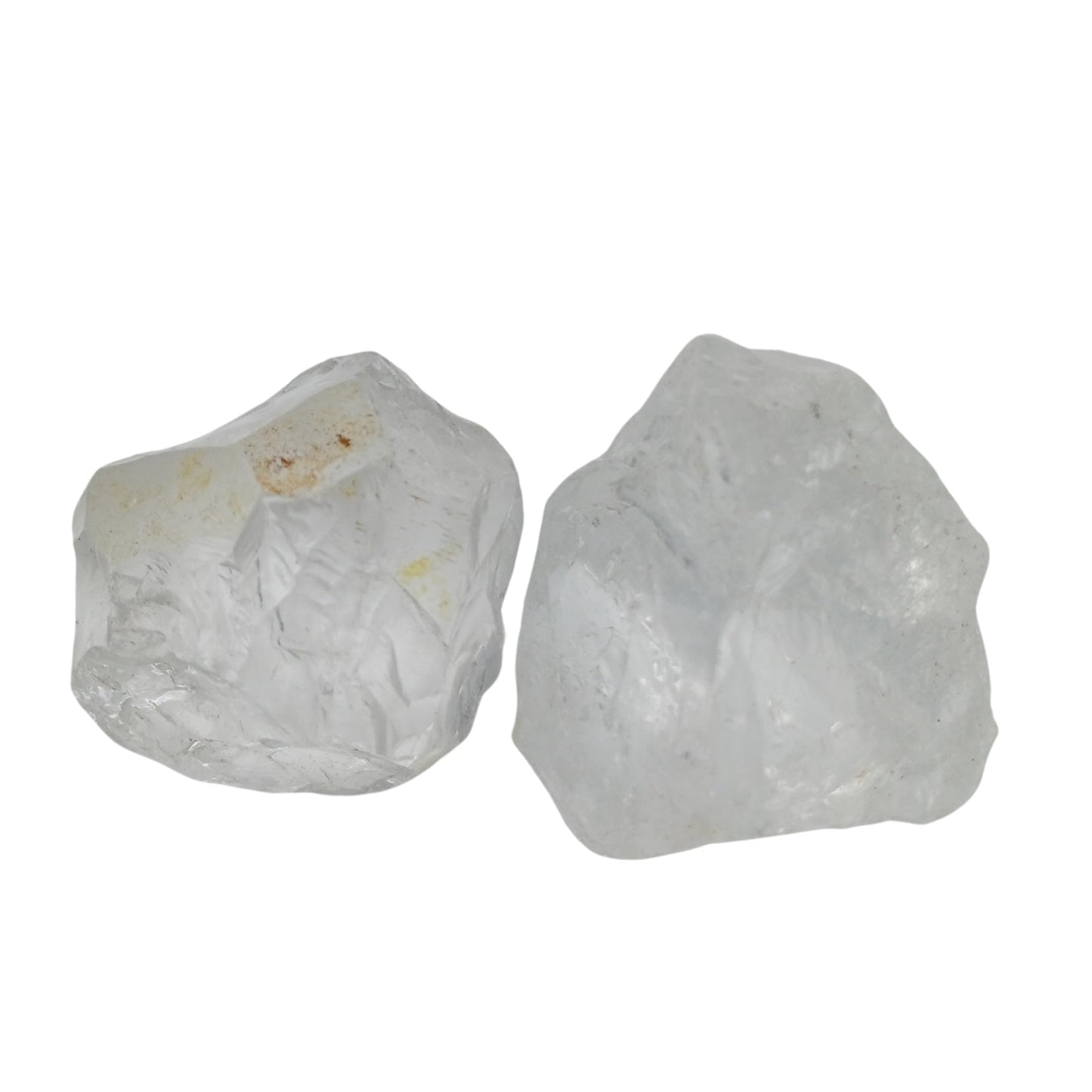 Karma Gems 5 Pcs Clear Quartz Natural Stones - Raw Tumbling Rocks for Kids Collections - Cool Agate Crystals - Perfect for Enthusiasts and Witchcraft Rituals - Chakra Energy Balancing, and Meditation