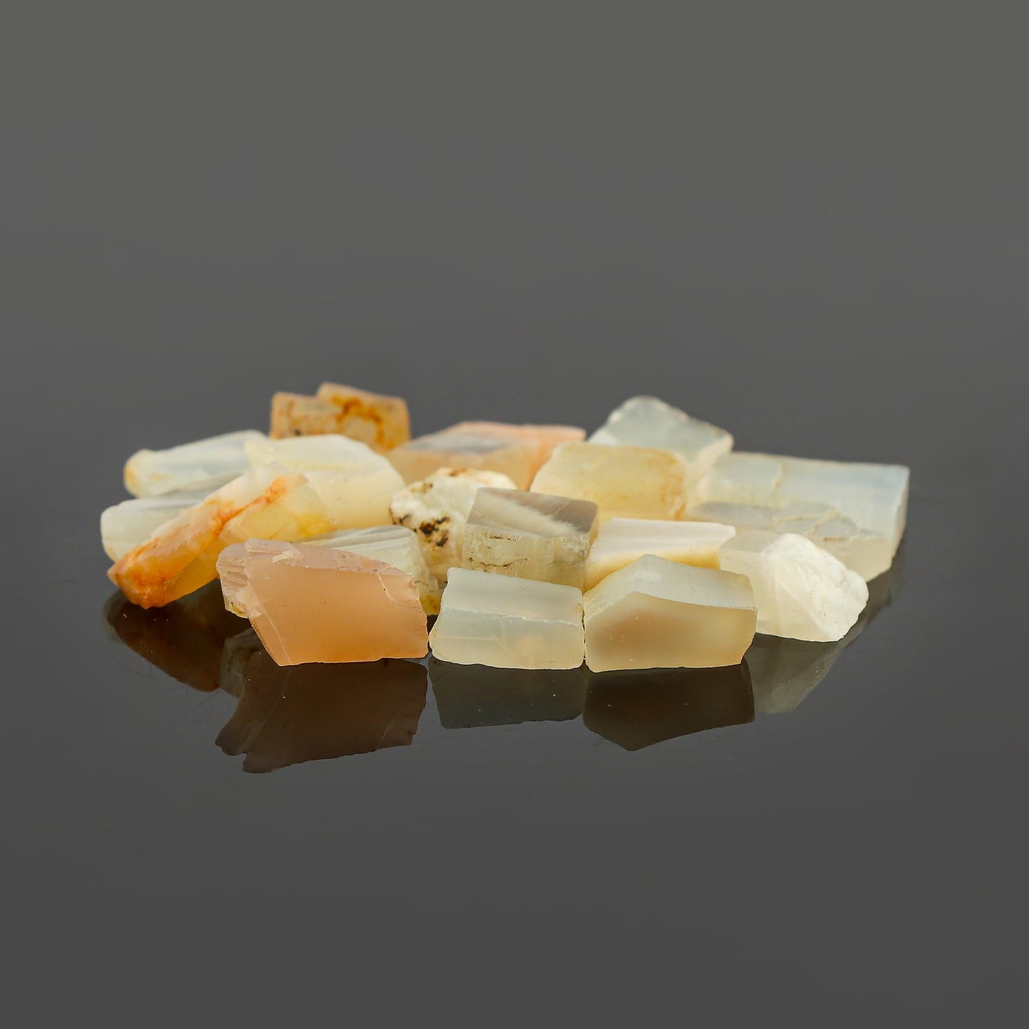 CRYSTALIS 100 cts Natural Raw White-Moonstone, High Grade Loose Gemstone Wholesale Bulk Rough Jewelry Making Supply, Chakra Stones, Wire Wrapping, DIY, Gem Collection, Tumbling