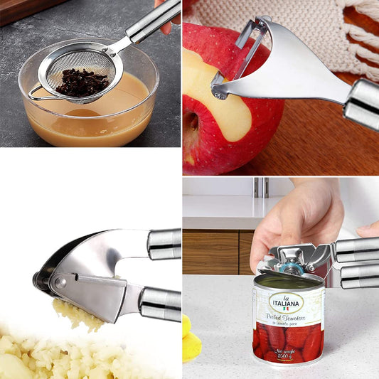 Cooking Utensils Set- 35 PCs Kitchen Utensils with Grater,Tongs, Spoon Spatula &Turner Made of Heat Resistant Food Grade Silicone and Wooden Handles Kitchen Gadgets Tools Set for Cookware