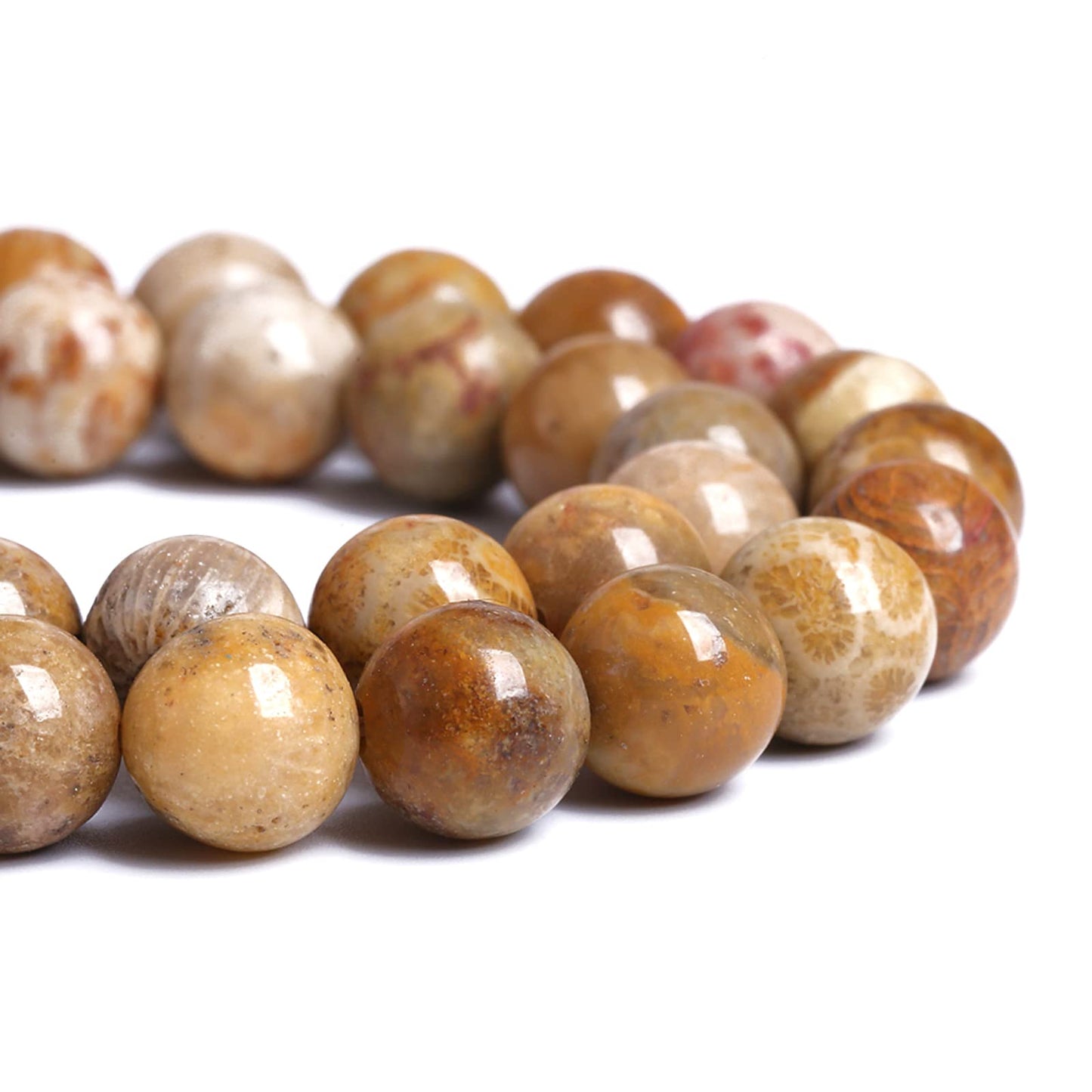 4MM 86PCS Natural Stone Coral Jade Chrysanthemum Beads for Jewelry Making DIY Bracelet