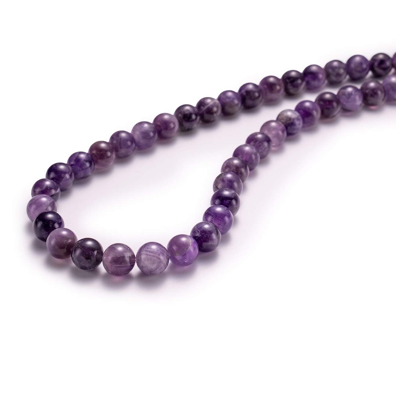 BEADIA Natural Amethyst Crystal Stone Round Loose Semi Gemstone Beads for Jewelry Making 4MM 89PCS