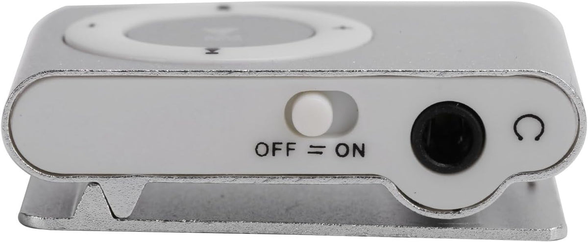 Yosoo Health Gear MP3 8GB Mini Player Portable Digital Music Player Silver, Back-Clip Wearable Sports Music Player