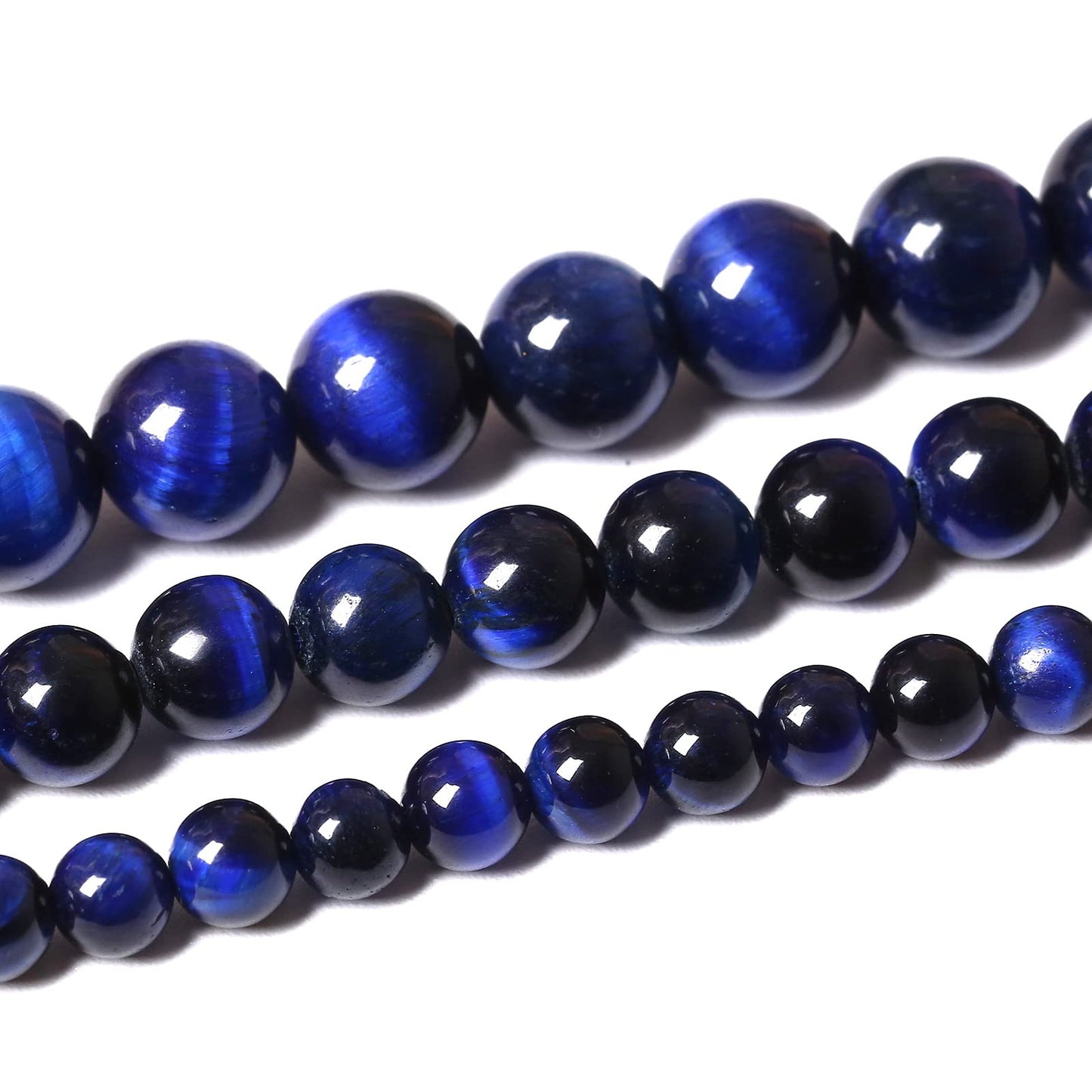 32PCS 12MM AAA Blue Tiger Eye Stone Beads Natural Gemstone Bead Crystal Healing Energy Jewelry Making DIY 15 inches (Blue Tiger Eye, 12MM)