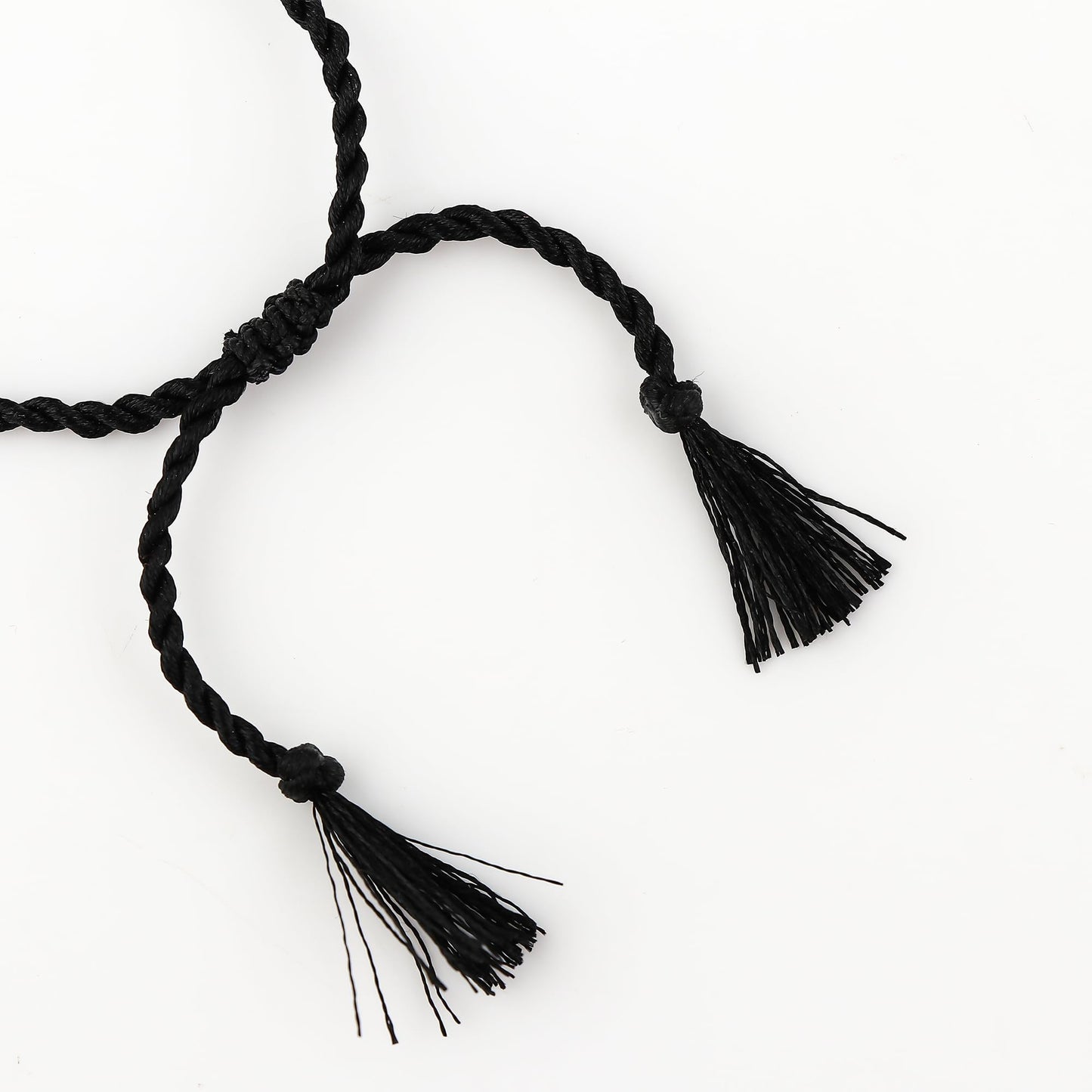 GEMSYMPHONY Black Spinel Gemstone Chips Rope Bracelet – Adjustable Handmade Crystal Chip Bead Bracelet for Women & Men, Natural Stone Healing Jewelry, Boho Style, Unisex Spiritual Gift (Black Spinel)