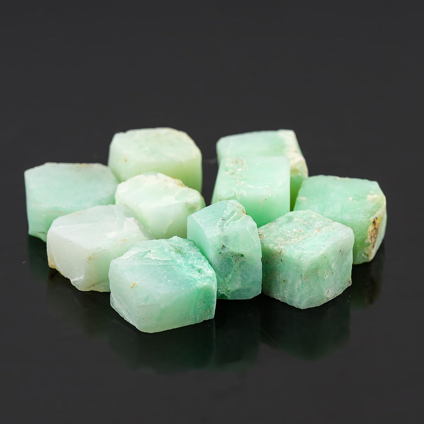 ColouredRocks 100 carats Peruvian Opal Crystals, Raw Stones, Rough Gemstones, Jewelry Making Supply, Cabbing, Polishing, Cutting, DIY, Crafts (10pcs) (10-15mm)