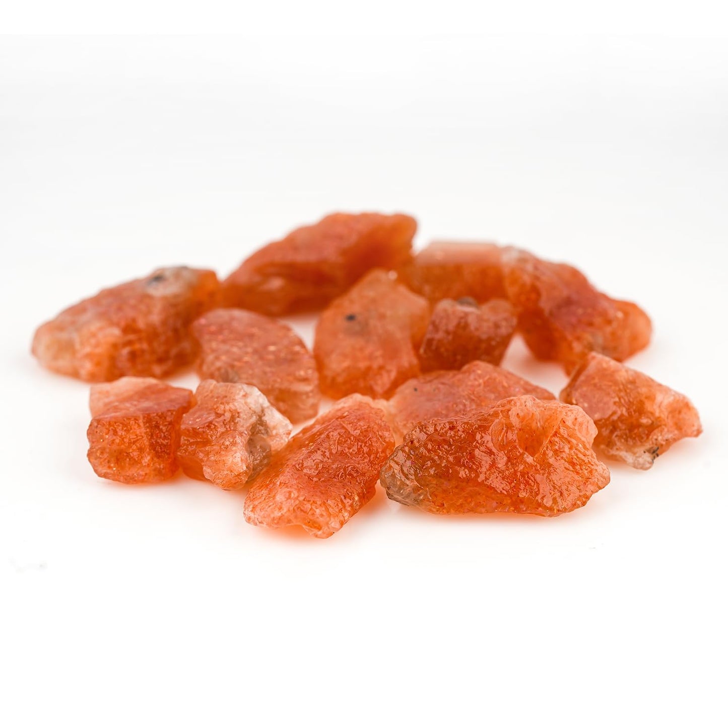 ColouredRocks 100 carats Sunstone Crystals, Raw Stones, Rough Gemstones, Jewelry Making Supply, Cabbing, Polishing, Cutting, DIY, Crafts (9-10pcs) (14-18mm)