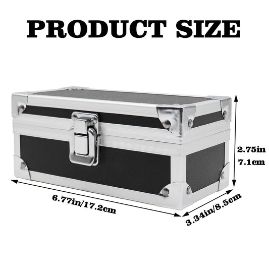 Lockable Cash Box, Aluminium Alloy Money Box for Cash, Money Holder, Cash Organizer, Single Row Currency Tray, Money Storage Box, Money Organizer for Cash