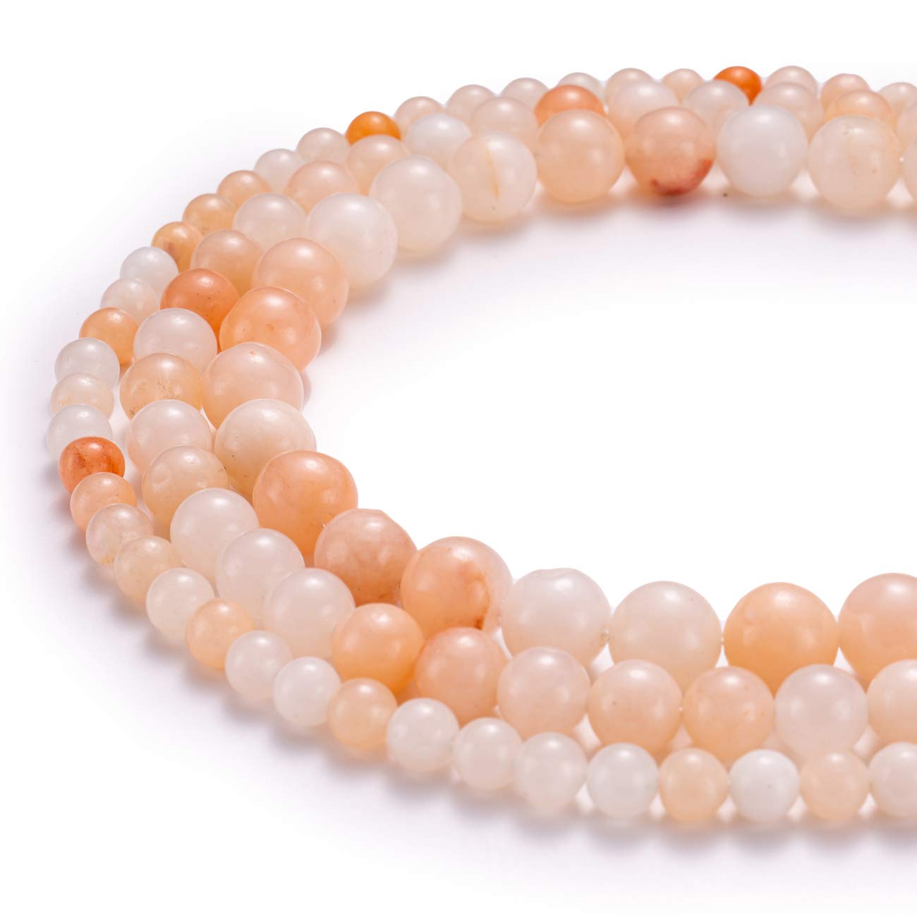 BEADIA Natural Pink Aventurine Jade Stone Round Loose Semi Gemstone Beads for Jewelry Making 10MM 38PCS