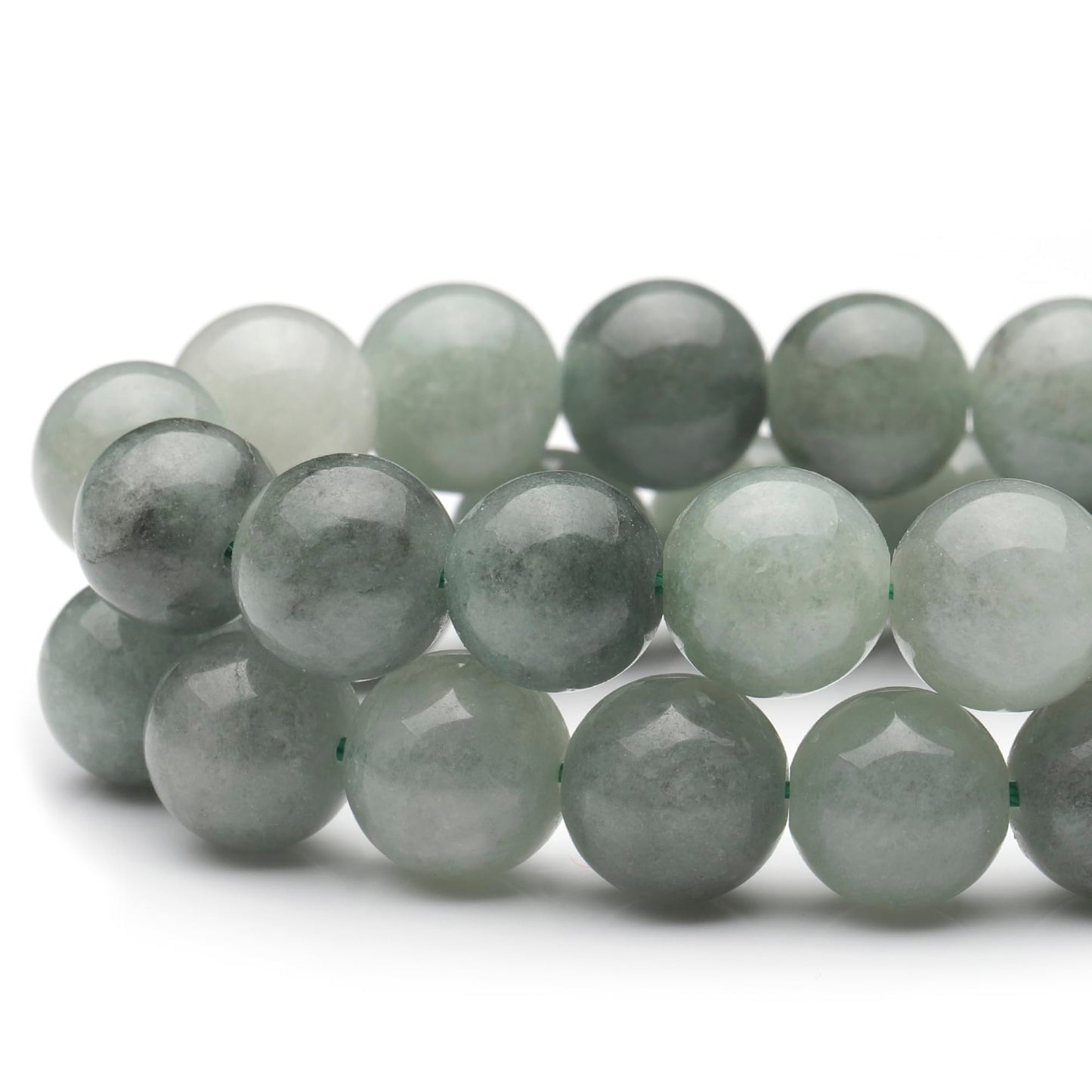 Youngbling Natural Gemstone Beads for Jewelry Making,10mm Dark Burmese Jade Polished Round Smooth Stone,Genuine Real Stone Red Beads for Bracelet Necklace 15 Inch(Dark Burmese Jade,10mm)