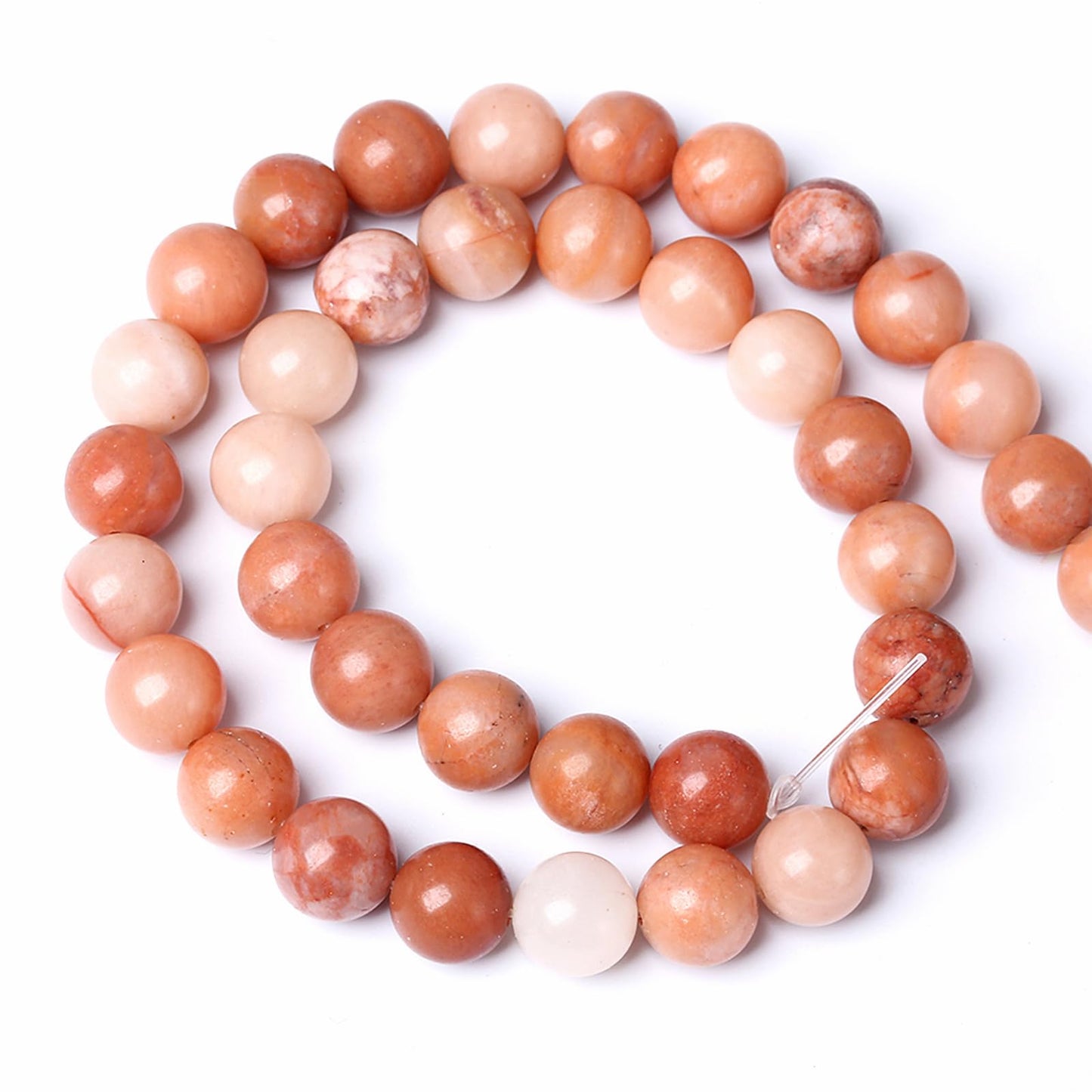 6MM 58PCS Natural Stone Pink Aventurine Loose Beads for Jewelry Making DIY Bracelet