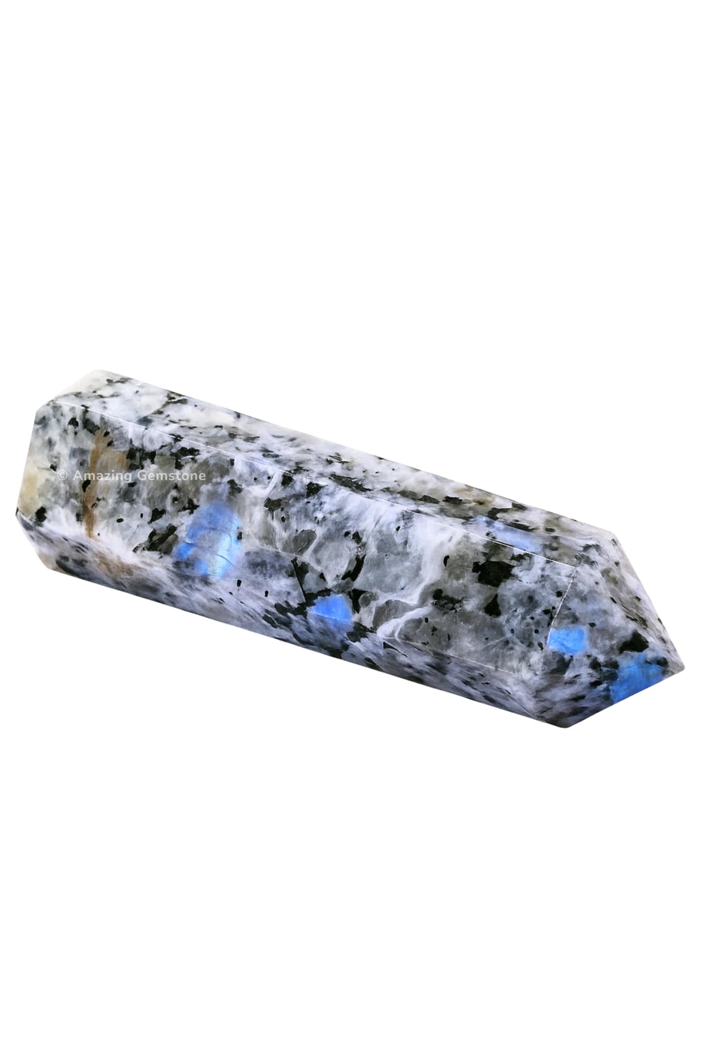 Amazing Gemstone Large Rainbow Moonstone Crystal Towers ~ Natural Healing Crystal Point Obelisk for Reiki Healing and Crystal Grid (5.5" to 6" INCH)