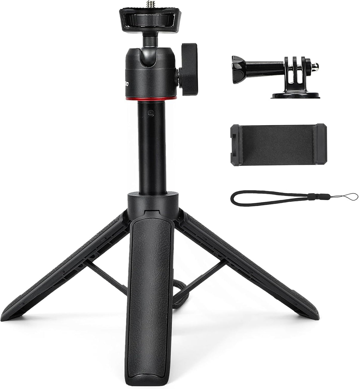 YOPUTBO Tripod,8-23.6inch 360 13/12/11/10/9/8/7/Max 3 5 Extendable Mini Height Adjustable Rotation Ball Head Handheld