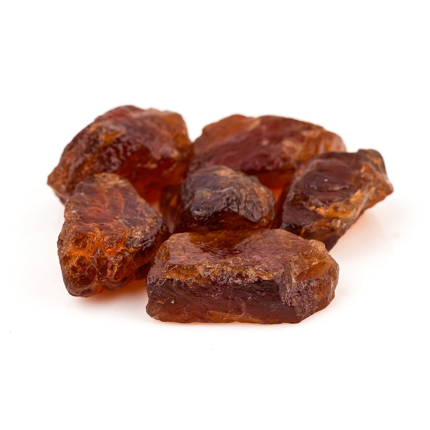 ColouredRocks 100 carats Orange Garnet Crystals, Raw Stones, Rough Gemstones, Jewelry Making Supply, Cabbing, Polishing, Cutting, DIY, Crafts (5-6pcs) (14-18mm)
