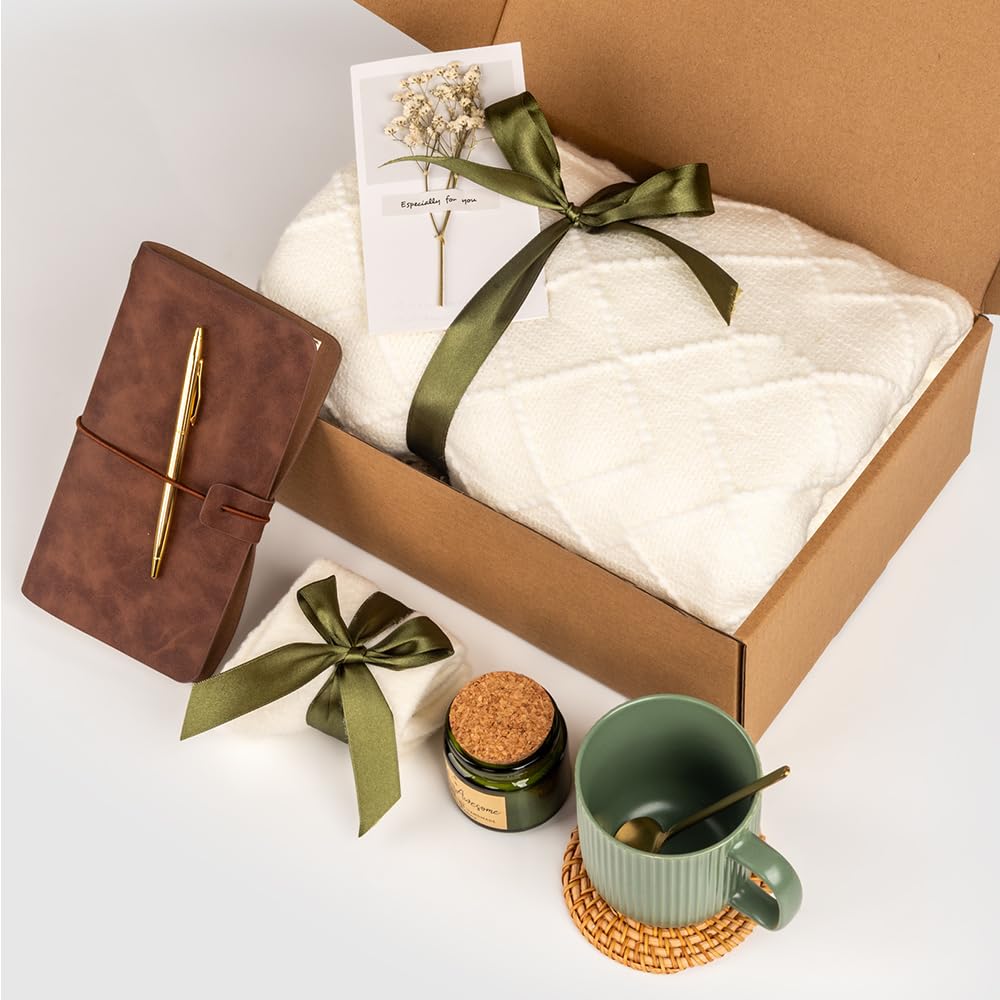 Anforsun Birthday Gifts for Women Self Care Gifts Get Well Soon Gifts, Care Package Gifts Basket for Women Mom Her Best Friends Sister Wife Girlfriend, Coworker