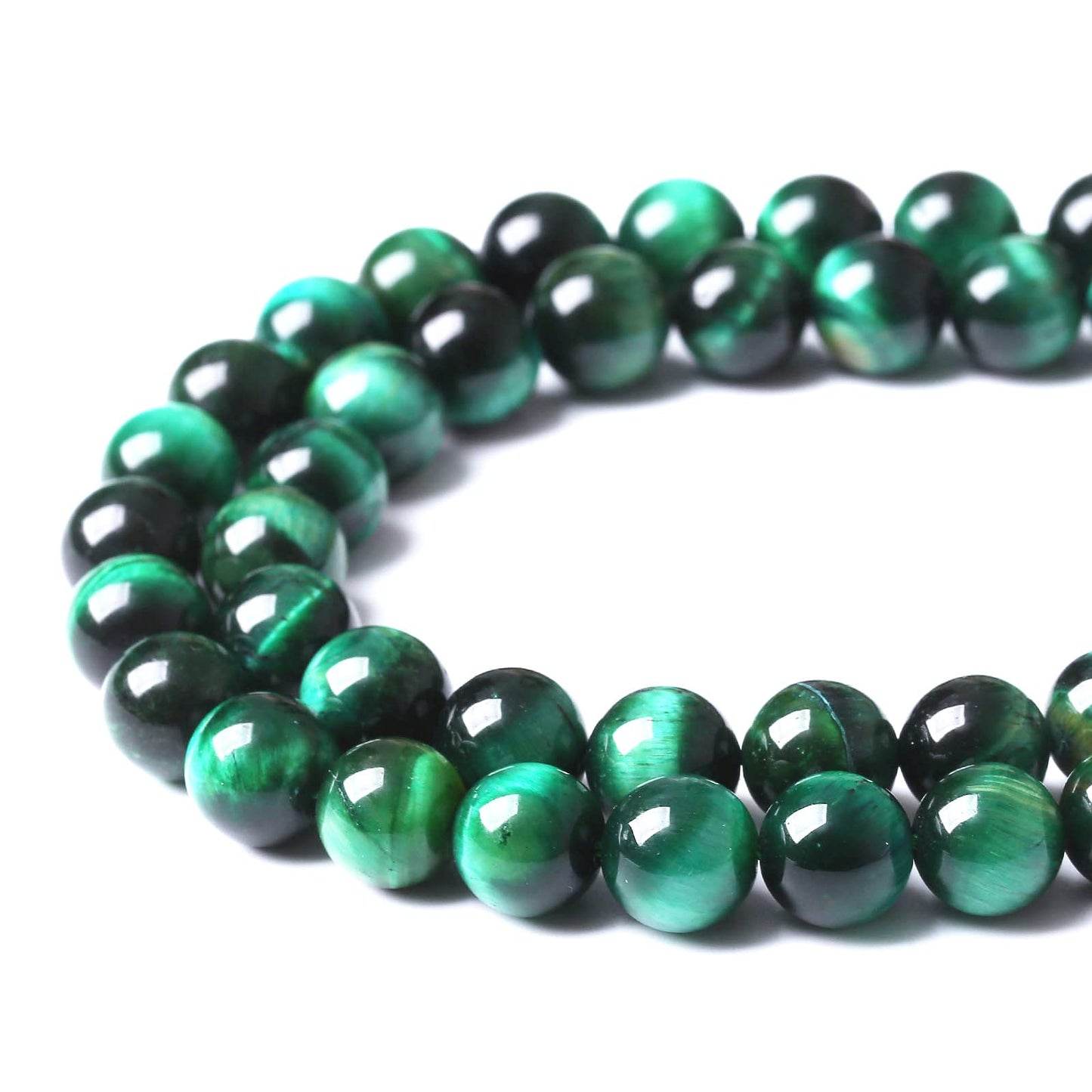 32PCS 12MM AAA Green Tiger Eye Stone Beads Natural Gemstone Bead Crystal Healing Energy Jewelry Making DIY 15 inches