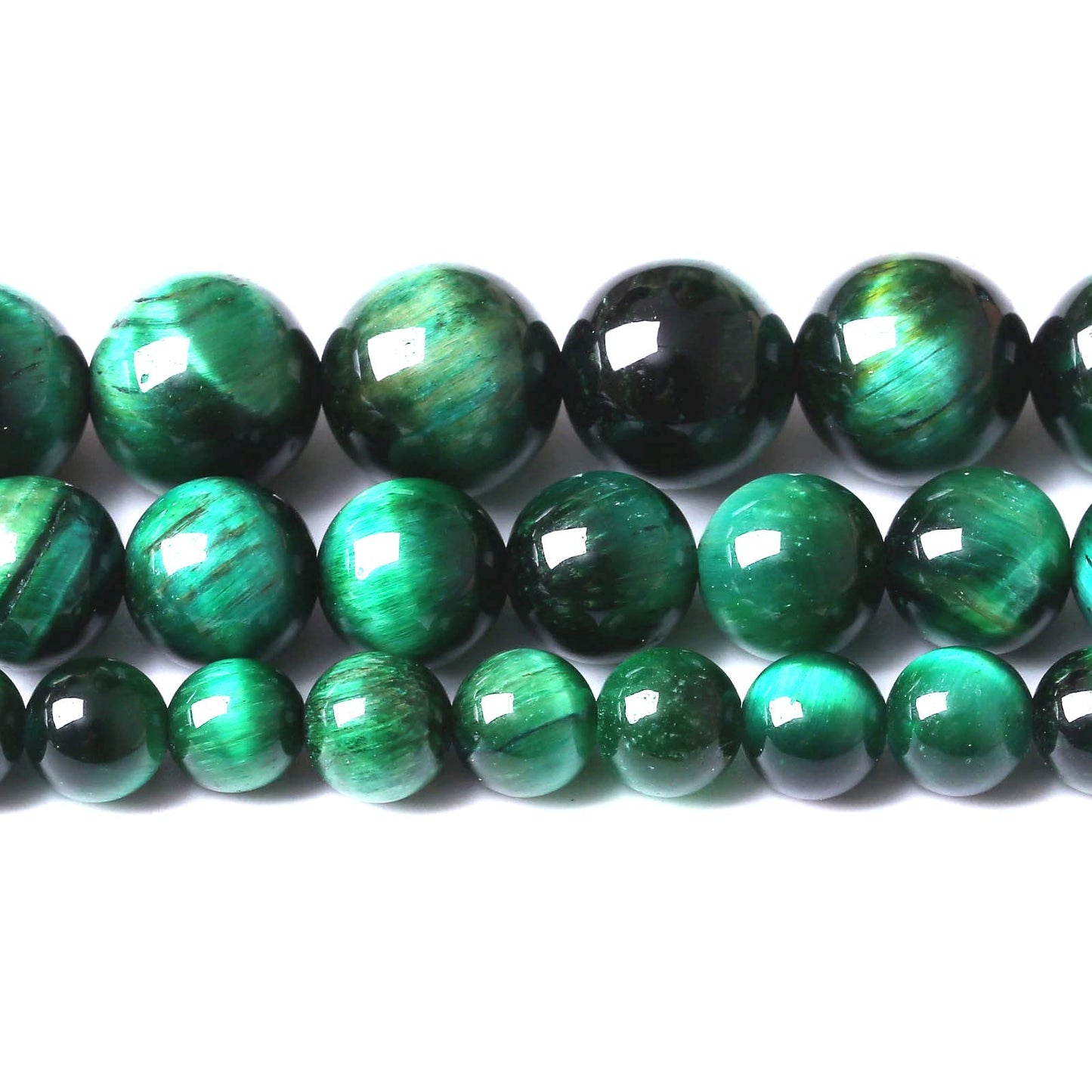 32PCS 12MM AAA Green Tiger Eye Stone Beads Natural Gemstone Bead Crystal Healing Energy Jewelry Making DIY 15 inches