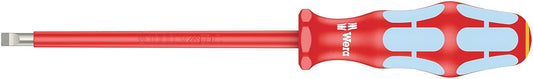 Wera Kraftform VDE Slotted Screwdriver - Stainless Steel, Lasertip, 3.86" Blade Length, 7/32" Head