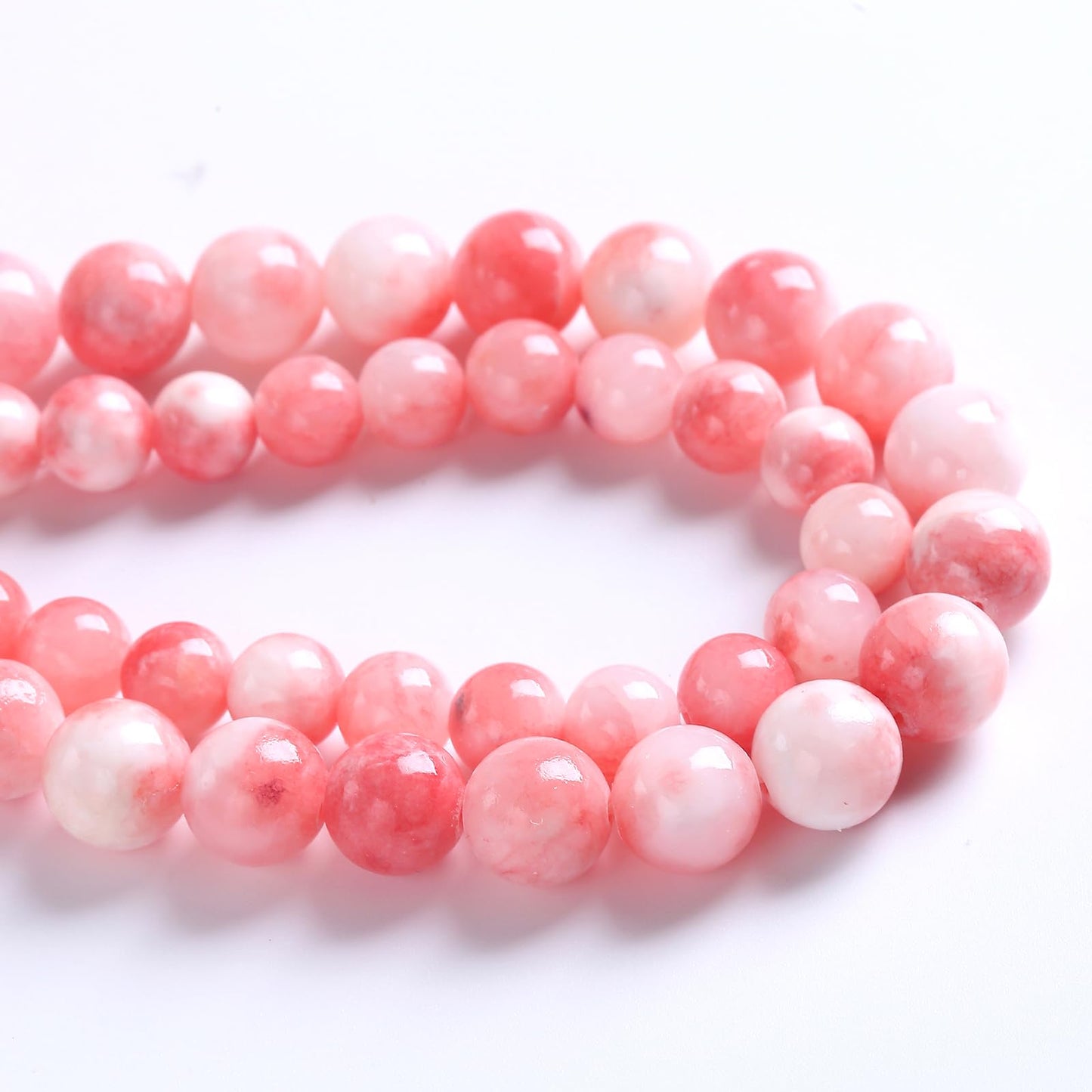 4MM 86PCS Pink Persian Jade Spacer Loose Beads for Jewelry Making DIY Bracelet Necklace