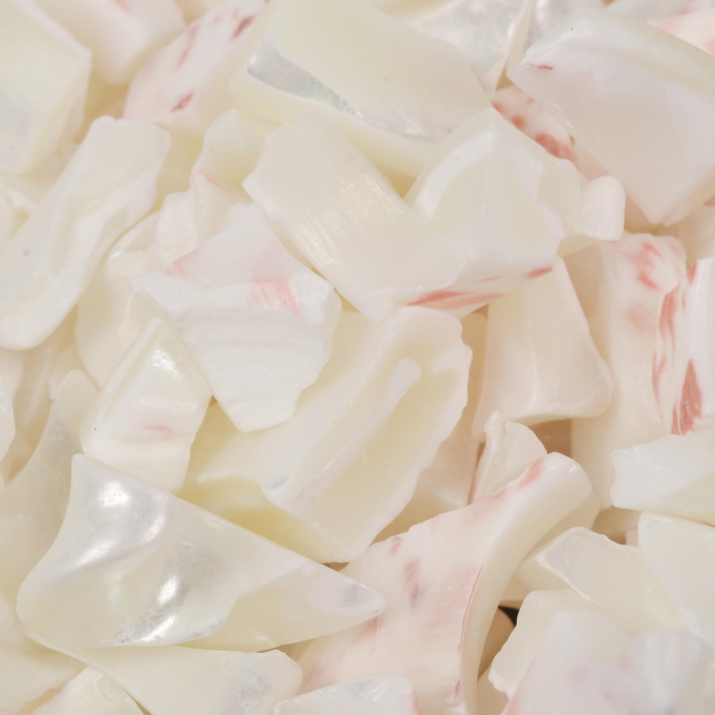 White Shell Chips Crushed Tumbled Stone Crystal Healing Embellishments 100 grams