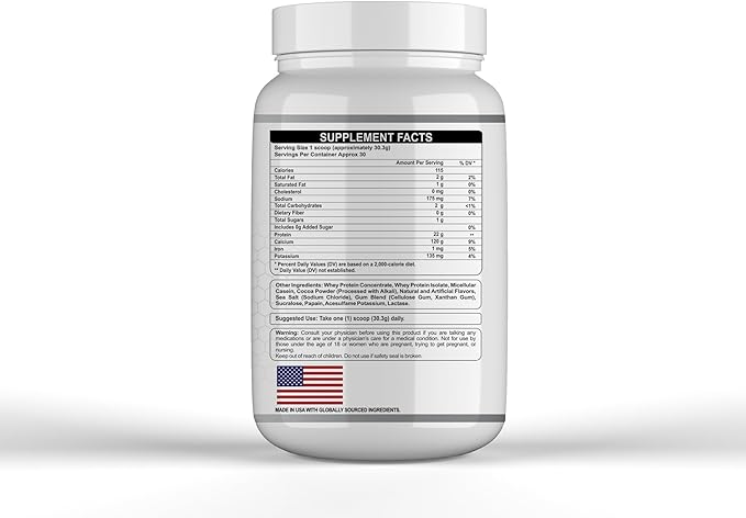 Warfare 2 lbs Advanced Whey Protein Blend 22g Protein per Serving Amazing Flavors (2 lbs, Cookies and Cream)