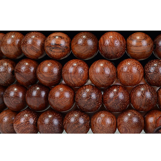 CarpenterC 500pcs 6mm Gorgeous Natural Round Polished Rosewood Loose Beads for Jewelry Making DIY Handmade Crafts