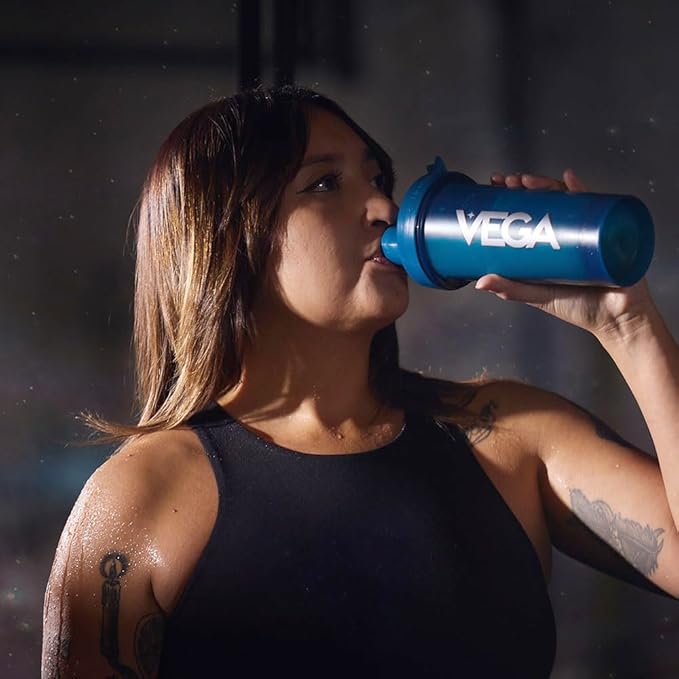 Vega Sport Vegan Protein Powder + Recovery - 30g Plant Based Protein per Serving, Berry, 19 Servings, 5g BCAAs, Probiotics, NSF Certified, For Shakes & Smoothies, 1.8lbs (Packaging May Vary)