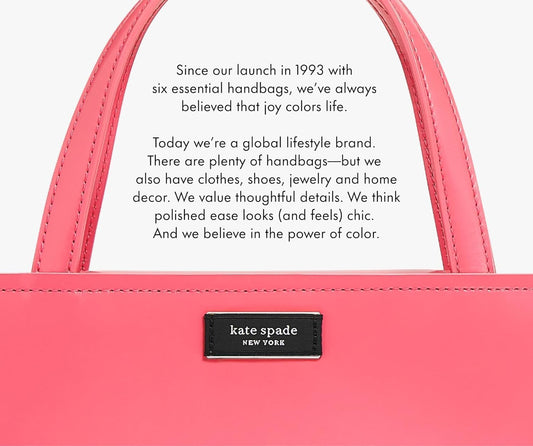 kate spade new york ID Badge Holder with Lanyard, Vegan Leather Slim Card Wallet with Zipper, Name Tag Case for Work, School, or Travel (Credentials Please)