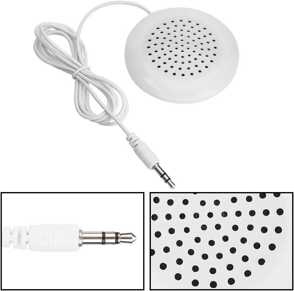 Yosoo Health Gear 3.5mm MP3 Mini Stereo Speaker,Portable Pillow Speaker with HD Soft Sound for Phone CD Player Sleep
