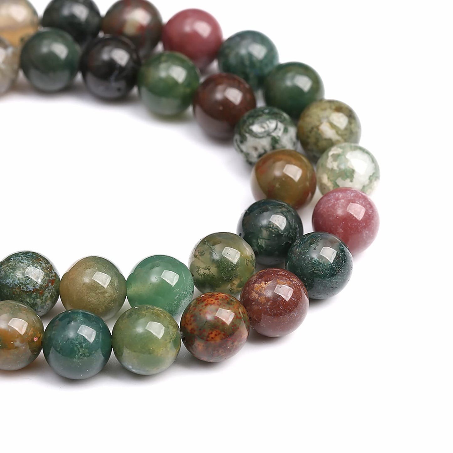 12MM 30PCS Natural Stone India Agate Loose Beads for Jewelry Making DIY Bracelet