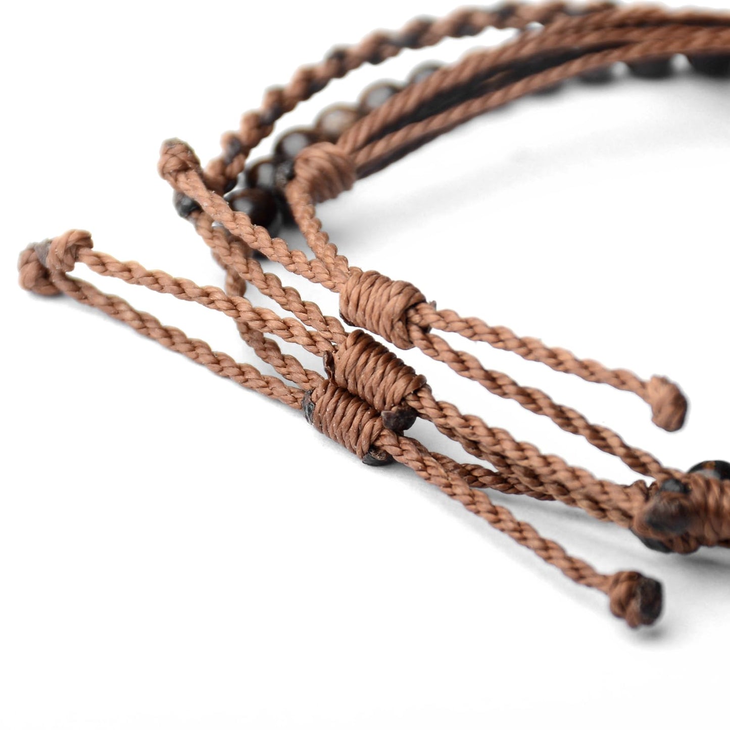 Handmade Natural Stone Beaded Healing Bracelet Gift for Men Adjustable Rope String Bracelet (Bronzite, Adjustable)