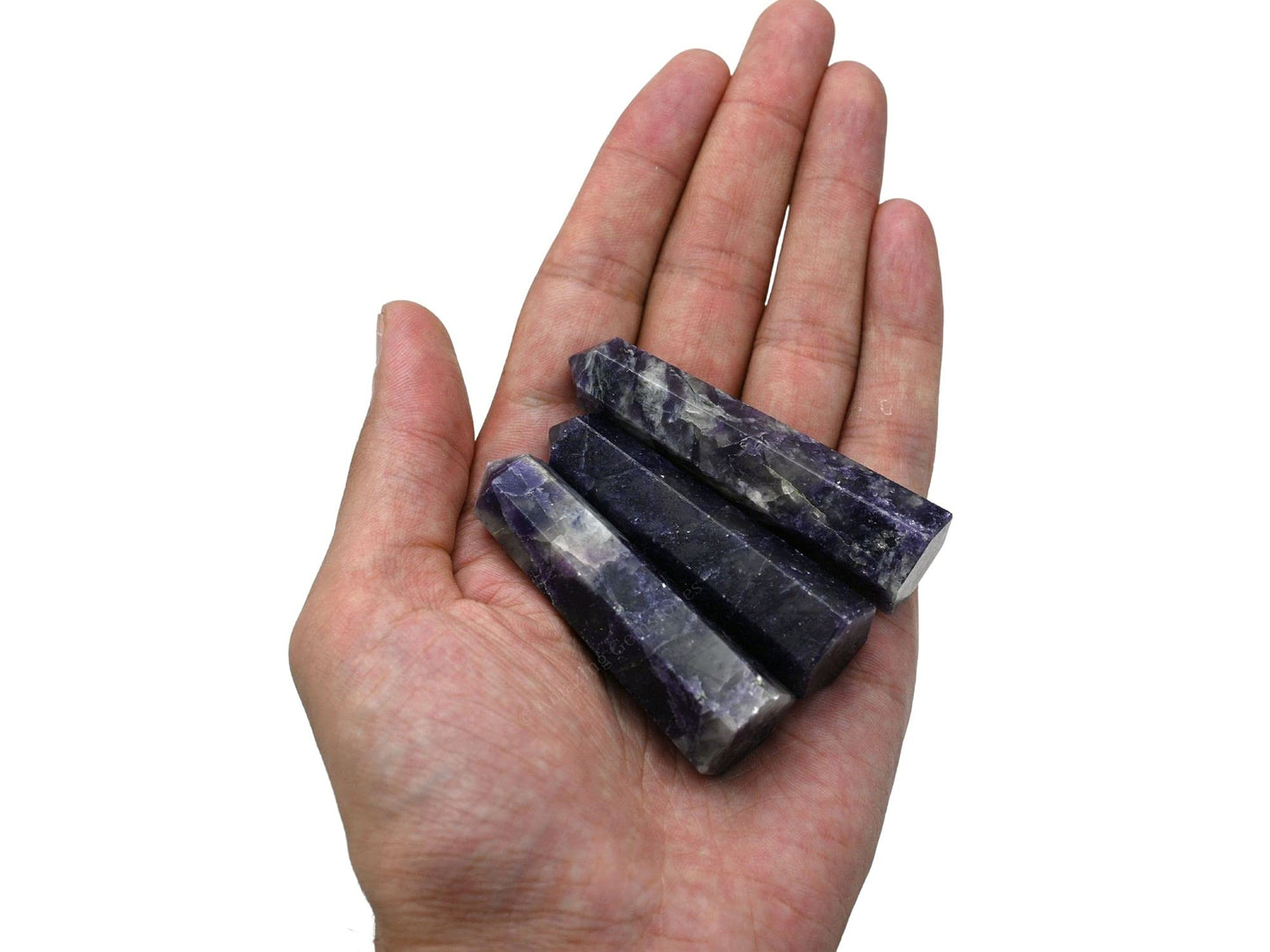 Amazing Gemstone Lepidolite Crystal Towers ~ Natural Healing Crystal Point Obelisk for Reiki Healing and Crystal Grid (3" to 4" INCH)