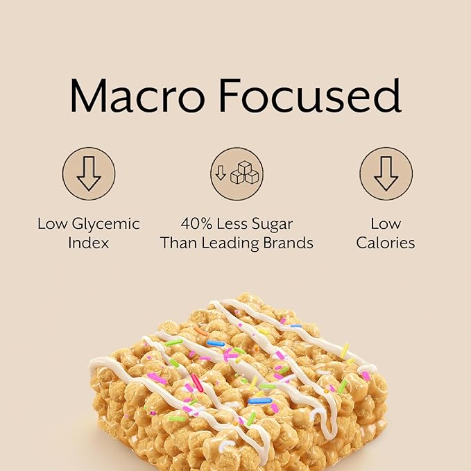 ProMix Nutrition Protein Puff Bars, 12-Pack - Chocolate Chip - Marshmallow Crispy Treat - Great Tasting & Healthy On The Go Snack - High Protein & Low Calorie - Non-GMO & Free From Gluten, Soy, & Corn