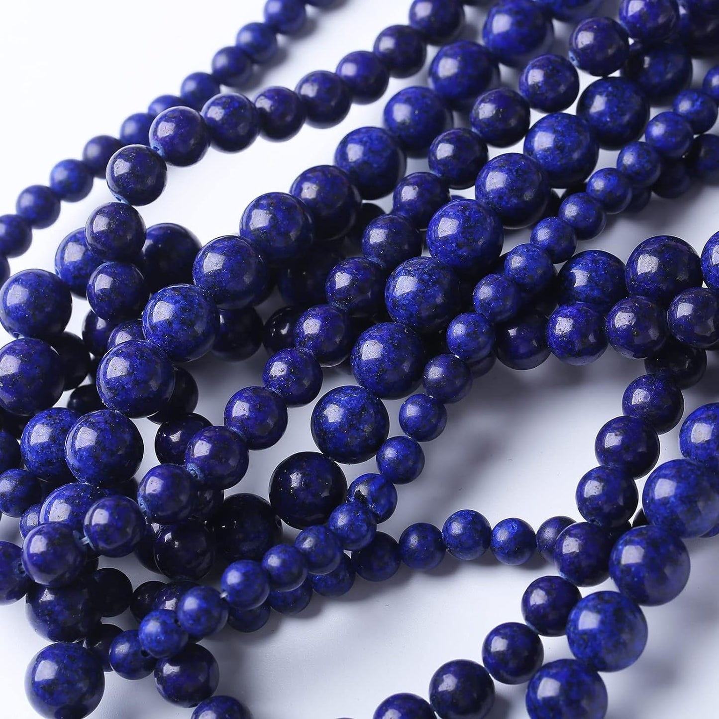 90PCS 4MM Lapis Lazuli Stone Beads Natural Gemstone Bead Crystal Healing Energy Jewelry Making DIY 15 inches