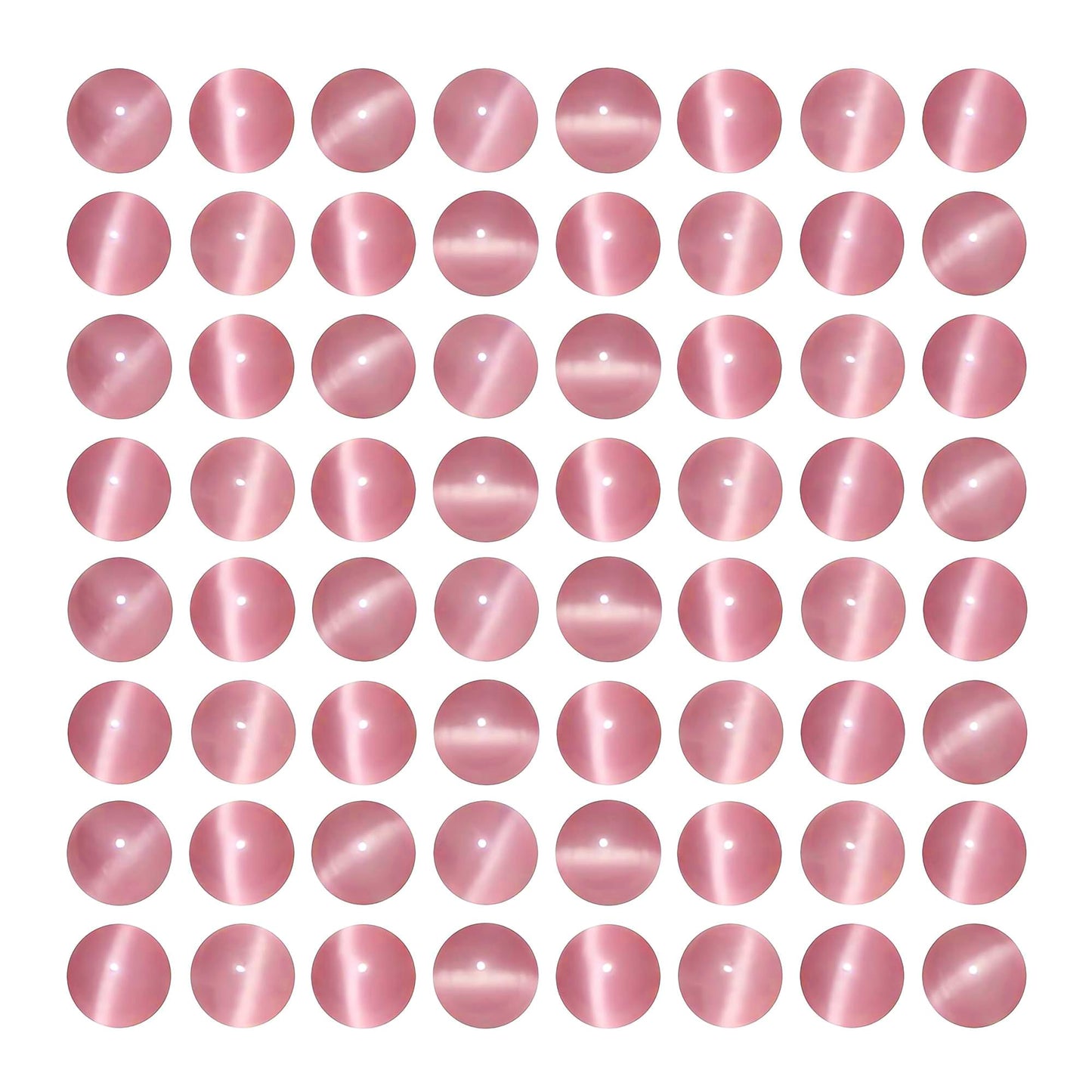 MJDCB 60pcs Pink Cat Eye Stone Beads 6mm Round Crystal Loose Bead for Jewelry Making DIY Bracelets Necklace Accessories