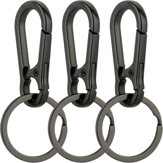 Wikavanli Metal Keychains Keyring Key Chain Ring Clip Holder Organizer for Home Car Keys Key Finder Women Men