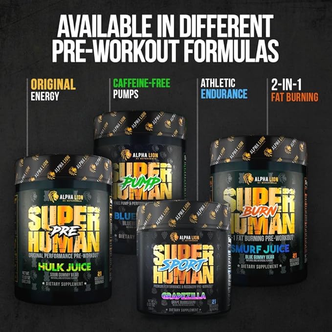 ALPHA LION Core Pre Workout Powder with Creatine for Performance, Beta Alanine for Muscle, L-Citrulline for Pump & Tri-Source Caffeine for Sustained Energy (30 Servings, Fruit Punch Flavor)
