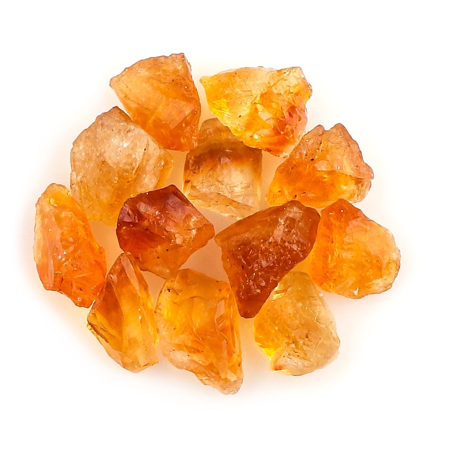 CRYSTALINES 50cts Natural Raw Yellow Citrine Gemstones, Wholesale Stones, DIY Jewelry Making, Wire Wrapping, Rough Supply, Gem Collection, Healing Crystals, Birthstone, 10 to 12pcs